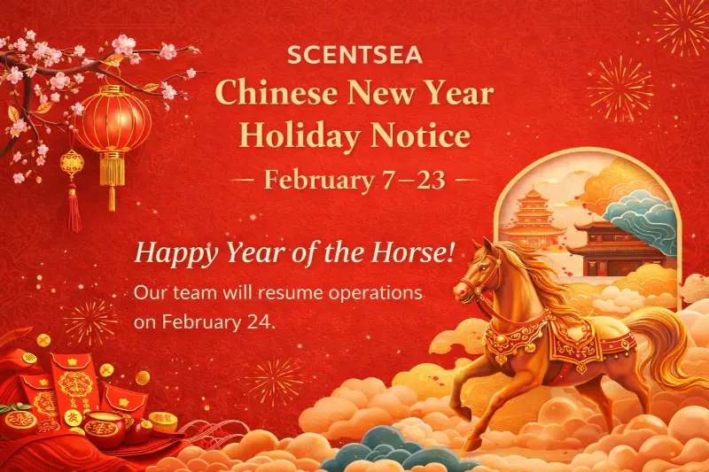 Zeitplan für das chinesische Neujahr und saisonale Duftnoten von SCENTSEA